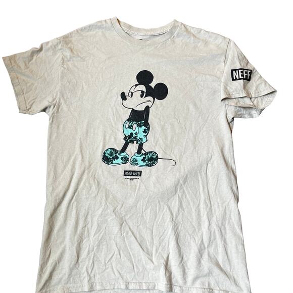 Disney Neff Adult MD Mickey Mouse "Too Many People Grow Up" Graphic T-shirt - Picture 1 of 4